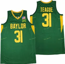 2021 Novo atacado 31 MaCio Teague Baylor Bears College Basketball Jersey Masculino Costurado Verde
