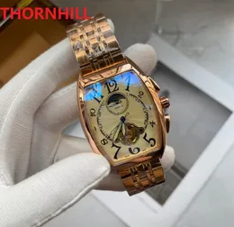 Orologi da uomo in acciaio inossidabile solido di forma ovale Orologio meccanico automatico 2813 Movimento Orologio con zaffiro luminoso Impermeabile a carica automatica Orologi da polso alla moda Regalo