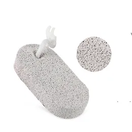 Nowe dwustronne stopy szlifowanie kamienia szczotka do czyszczenia stóp pielęgnacja skóry czysty narzędzie naturalne kamienie pumeksowe pedicure Exfoliate Tools EWB7972