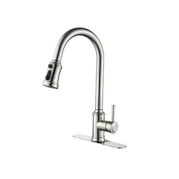 US STOCK Touch Kitchen Faucet with Pull Down Sprayer Brushed Nickel USPS a21 a04 a10