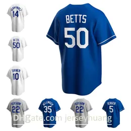 맞춤 남자 여성 키즈 코디 Bellinger 저지 저스틴 터너 클레이튼 Kershaw Walker Buehler Mookie Betts Enrique Hernandez 야구 유니폼