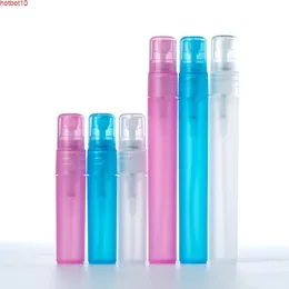 1000ピース5/10ml 4色の旅行ポータブル香水スプレーボトルの空の化粧品容器噴霧器のプラスチックカラフルなペンSngoods