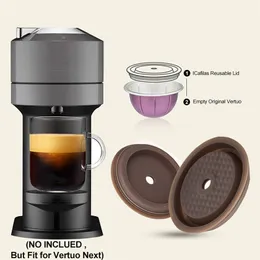 40ml、150ml、230mlのためのvertuoオリジナルのコーヒーカプセルのための食品グレードの材料のシリコーンの蓋/カバー次へ220217