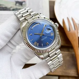 deenu1-novo relógio masculino mecânico automático 41mm moda pulseira de aço inoxidável completa à prova d' água calendário duplo montre de Luxe qualidade perfeita
