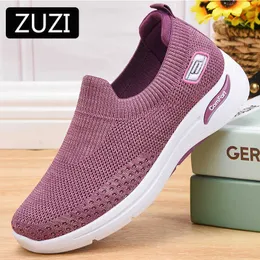 Zuzi Kobiety Rozrywka Sneakers Outdoor Mesh Soft Bottom Buty Sportowe Solidne poślizg na oddychających butów Sneakers Kobiety Zapatos Mujer Y0907