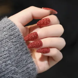 Moda 24 Porady Fałszywe Paznokci Zestaw Dla Kobiet Dziewczyny Lśniące Recykling Wodoodporne Fake Nails Akcesoria Narzędzia do manicure