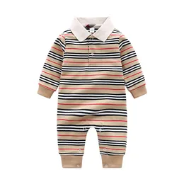 Baby Brand Romper Clothing Baby Girl Cotton Romper Boy Knitted Ribbed Jumpsuit Newborn Strip Infant Outfit One Piece Jumpsuit