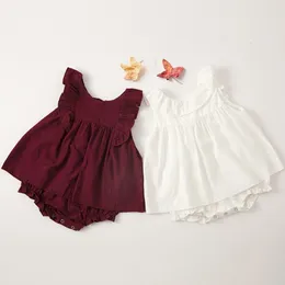 生まれたばかりの赤ちゃん服セットロンパース夏の幼児の女の子衣装サイズ3 6 12 24ヶ月Roupa Infantil Menina 210429