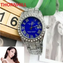 Montre de luxe 일본 쿼츠 무브먼트 시계 40mm 전체 스테인레스 스틸 여성 남성 시계 커플 스타일 클래식 손목 시계 reloj