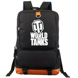 World of Tanks Backpack Większość graczy Online Daypack Bag School Bag Packsack Print RucksAck Rekretowe szkolne szkolne Laptop Pack
