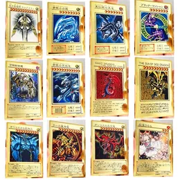 Yu Gi Oh Slifer Metal Holactie Işık Oyuncakları Yaratıcısı Hobiler Hobi Koleksiyon Oyun Koleksiyonu Anime Kartları Y1212