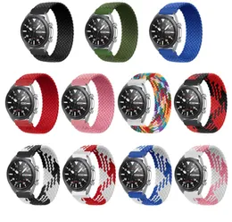 Tyg Braided Solo Loop Strap för Huawei Watch GT Elastic Band för Galaxy Watch Aktiv 1 2 Gear Sport för Garmin Venu SQ Partihandel