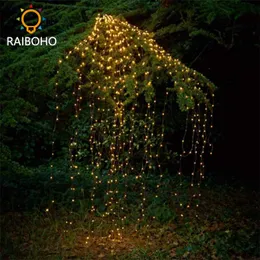 600 LED Solar Copper Wire Solar Powered Twinkle Fairy Lights Waterproof String Lights Decorative Vine Solar Garden Lights 211104