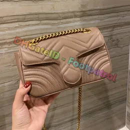 2021 Kadınlar Klasik Vintage Moda Messenger Çanta Yüksek dereceli Zincirler Omuz Çantası Crossbody Çanta Luxurys Tasarımcılar Bayanlar Para Debriyaj Çanta Flap Cüzdan