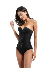 Dimagrante Body Shapers Latex Waist Trainer Intimo Addome Shapewears 9 Steel Bones Firm Tummy Control Corsetto Cincher Per le donne Modellando Perfect Curve