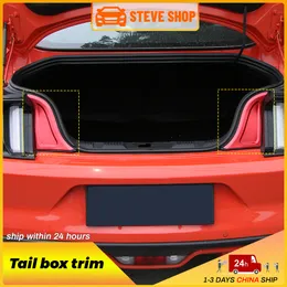 Aluminium Alloy Car Rear Trunk Decorative Trim For Ford Mustang 15+ Interior Accessories