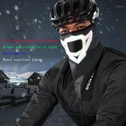 Balaclava inverno máscara de esqui auto-aquecimento faixa de bandana manter aquecido snowboard térmico para homens reflexivos ciclismo caps máscaras