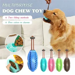 Kong Dog Chewing Toys For Large Pet Teeth Cleaning Chewers Soft Rubber Massage Chew Ball Feeder Puppy Accessories 211111