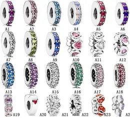 Adatto a Pandora Bracciale in argento sterling Boy Girl Love Spacer Clover Piccolo braccialetto di fascino Braccialetto di perline Charms per catena europea di fascino del serpente Moda gioielli fai da te