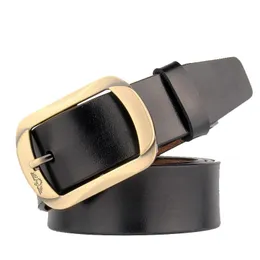 Cinture Uomo Cintura con fibbia ad ardiglione in oro di alta qualità per jeans Taglie forti 130 140 150 160 170 cm Vera pelle Ceinture Homme Luxe Marque 2022