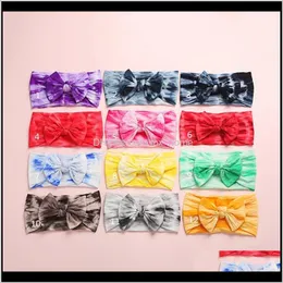 Acessórios bebê crianças maternidade entrega de gota 2021 Bebê menina headbands e arcos nó clássico headwrap super macio nylon bandas de cabelo