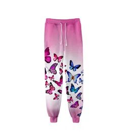 Men's Pants 3d Butterfly Print Fashion Unisex Jogger Harem Pant Casual Hip Hop Men Women Long Loose Trousers Fitness Sweatpants 4XL