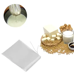 Nut and Milk Bag 120 Mesh Fine Filter Pouch Reusable Milks Bags Strainer Drawstring Meshes Strainer