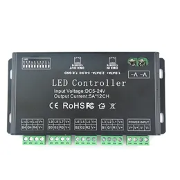 DC5V-24V 12 Kanäle DMX 512 RGB LED Streifen Controller Decoder Dimmer Treiber Verwendung für LEDs Streifen Modul