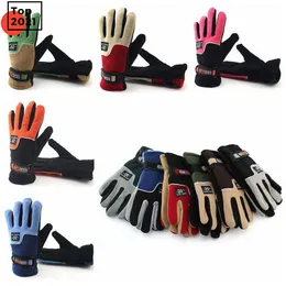 Winter Fleece Gloves Thicken Warm Ski Glove Snowboard Mittens Travel Sports Five Finger Gloves Party Favor 2pcs/pair fy3259 CO26 mok1