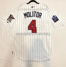 Zszywana koszulka retro Paul Molitor Cool Base Jersey Men Men Youth Baseball Jersey XS-5xl 6xl