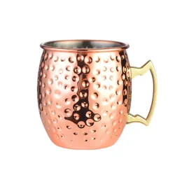 100 sztuk Moskwa Mule Kubek 530ml Transport łodzią 25-30 dni Ze Stali Nierdzewnej Kubki KTV Kubki Copper Platerowane Piwo Kubki Coffee Cups Bar Drinkware Kubki 18 uncji dla koktajlu