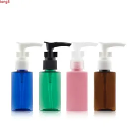 (50 stücke) 50ml leere quadratische lotion creme pump kosmetische flaschen shampoo toner container mit flüssigem seifenspender nachfüllbar flaschehoch atty