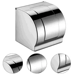 Toalett pappershållare 1pc Badrumshållare Praktisk Roll Box för hem silver