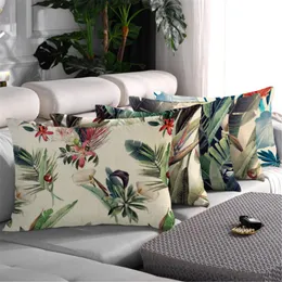 Cushion/Decorative Pillow Fuwatacchi 50x70cm Plants Floral Pattern Single Side Pillowcase Sofa Cushions Cover For Case Bed Car Home Decorati