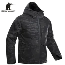 Mege Giacca tattica invernale Parka Cappotto mimetico Combattimento Abbigliamento militare Multicam Caldo Outdoor Airsoft Outwear giacca a vento 211124