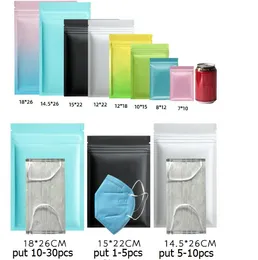 remark color when order pink blue Resealable Zip Mylar Bag Food Storage Aluminum Foil Bags plastic packing bag Smell Proof Pouches glossy matte packing bags