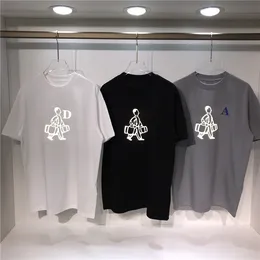 Mens T Shirts Color Reflective Three-Dimensional Concave-Convex Embossing Process Over Size Drop Sleeve Version Women Fashion T-Sh240F