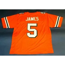 Mitch Futebol Futebol Jersey Homens Juventude Mulheres Vintage 5 Edgerrin James Universidade Personalizada O O tamanho do ensino médio U raro S-6XL ou qualquer nome e jérseis numéricos