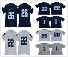 Mens Penn State Nittany Psu College Futebol Homem Mulheres Crianças 1 Joe Paterno 22 John Cappelletti 26 Saquon Barkley Jerseys