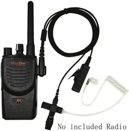 Motorola walkie talkies headset 2-pin acoustic tube headset and PPT for CP200 GP2000 xu1100 pro1150 mu12 (1 in)