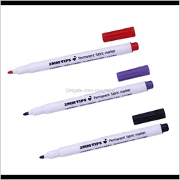 Sy Notions Tools Apparel Drop Delivery 2021 3st Permanent Fabric Marker Pens for Tshirt Tygskor Textilfärg DIY ETHB6