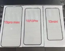 Zwart Frame Gehard Glass Full Coverage Screen Protector voor iPhone 13 13Pro 13Promax XS XR XSMAX Explosiebestendig met 10 in 1 pakketten