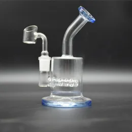 5,8 polegadas Pequenos Mini Dab Rigs Bong Tubos de Água Água Única Água Bongo Aughty Petróleo com 10mm Tigela Shisha Hookahs