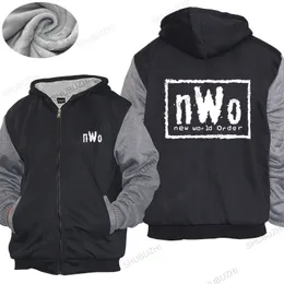 معطف الموضة nwo World Order Wrestling البالغين شوبوزهي قطن سميك قطرة سميكة