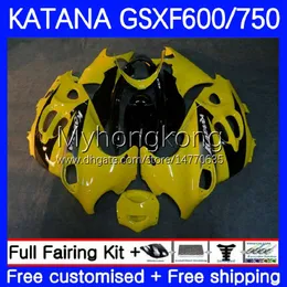 Light yellow Body Kit For SUZUKI KATANA GSXF750 GSXF 600 750 CC GSX600F 03 04 05 06 07 18No.62 600CC GSX750F GSXF-750 GSXF600 750CC 2003 2004 2005 2006 2007 OEM Fairings