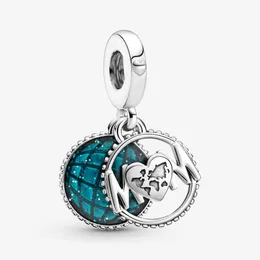 2021 Dzień Matki 925 Sterling Silver Jewelry Beads Glitter Globe Mum Dangle Charms 799368C01 Fit Europejskiej Styl Bransoletki Naszyjniki DIY GFIT do Mamy