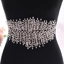 Wedding Sashes TOPQUEEN SH238-RG Rose Gold Belt Rhinestone For Gowns Skinny Bridal Waist Dresses Accessories