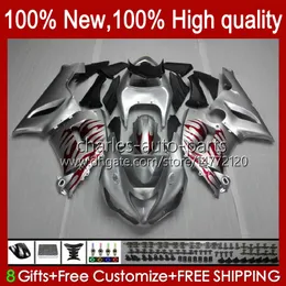 Тело Moto для Kawasaki Red Flame Ninja OEM ZX600C ZX636 ZX 6R 6 R 600CC 05-06 CUDLOWROCKS 7NO.11 ZX600 ZX 636 ZX-6R 2005 2006 ZX-600 ZX-636 600 CC ZX6R 05 06 комплект обтекателя ABS