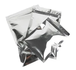 2021 8 Storlek 500pcs Mylar Väska Aluminiumfolie Förbättrad Värmeförseglingsventil Zipper Top Förpackningspåsar Snack Moisture Proof Storage DHL Gratis