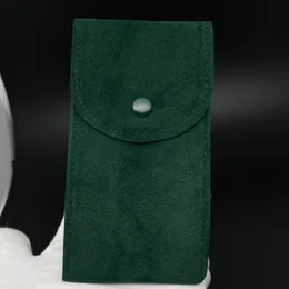 2022 En Lüks Yeşil Kağıtlar Hediyelik Saatler Kutular Deri çanta Kartı Rolex Saat kutusu 01